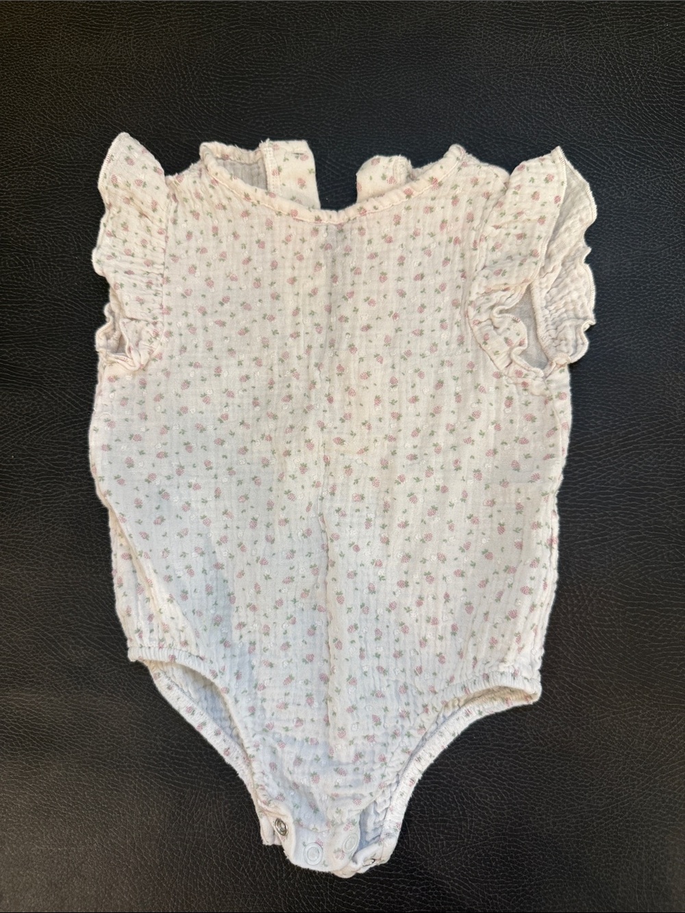 Zara Baby Girls' Cream Floral One-Piece Romper